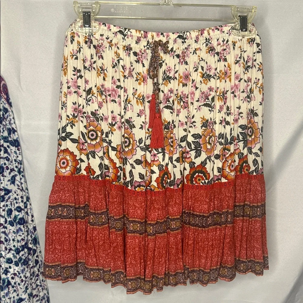 NWT Spell Elle Boho Mini Skirt in Rosewood Size Large - Picture 4 of 16